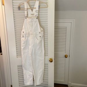 Madewell White Overalls